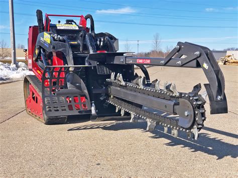 mini skid steer trencher rental|trencher wheel rental near me.